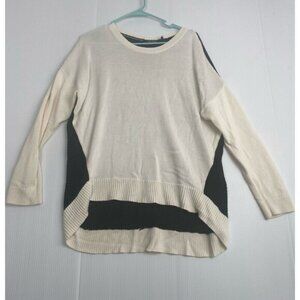 Lauren Ralph Lauren Black ivory elliptical Textured Sweater size Large